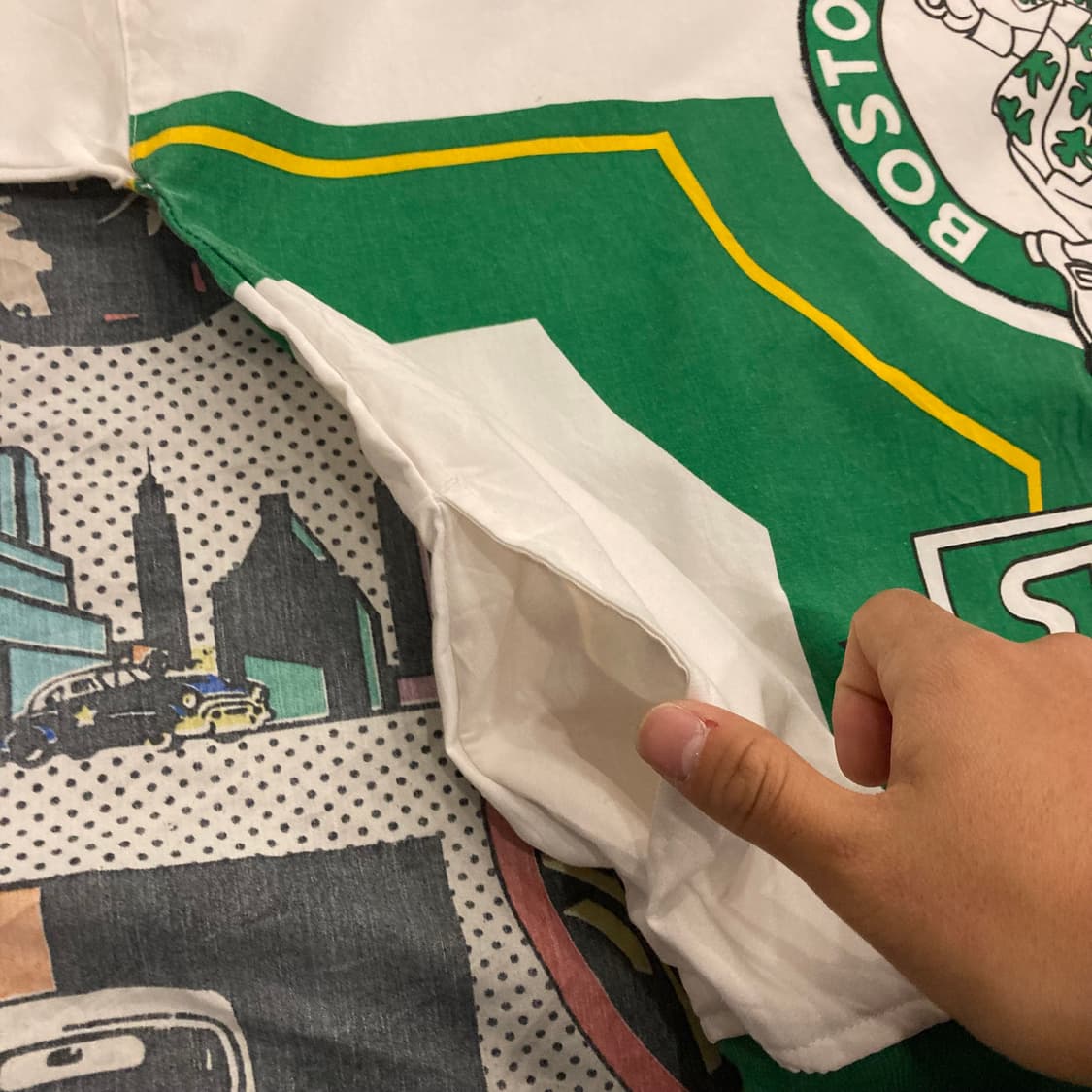 90s 스타터 보스턴 셀틱스 프린팅 져지 티셔츠 상품이미지6