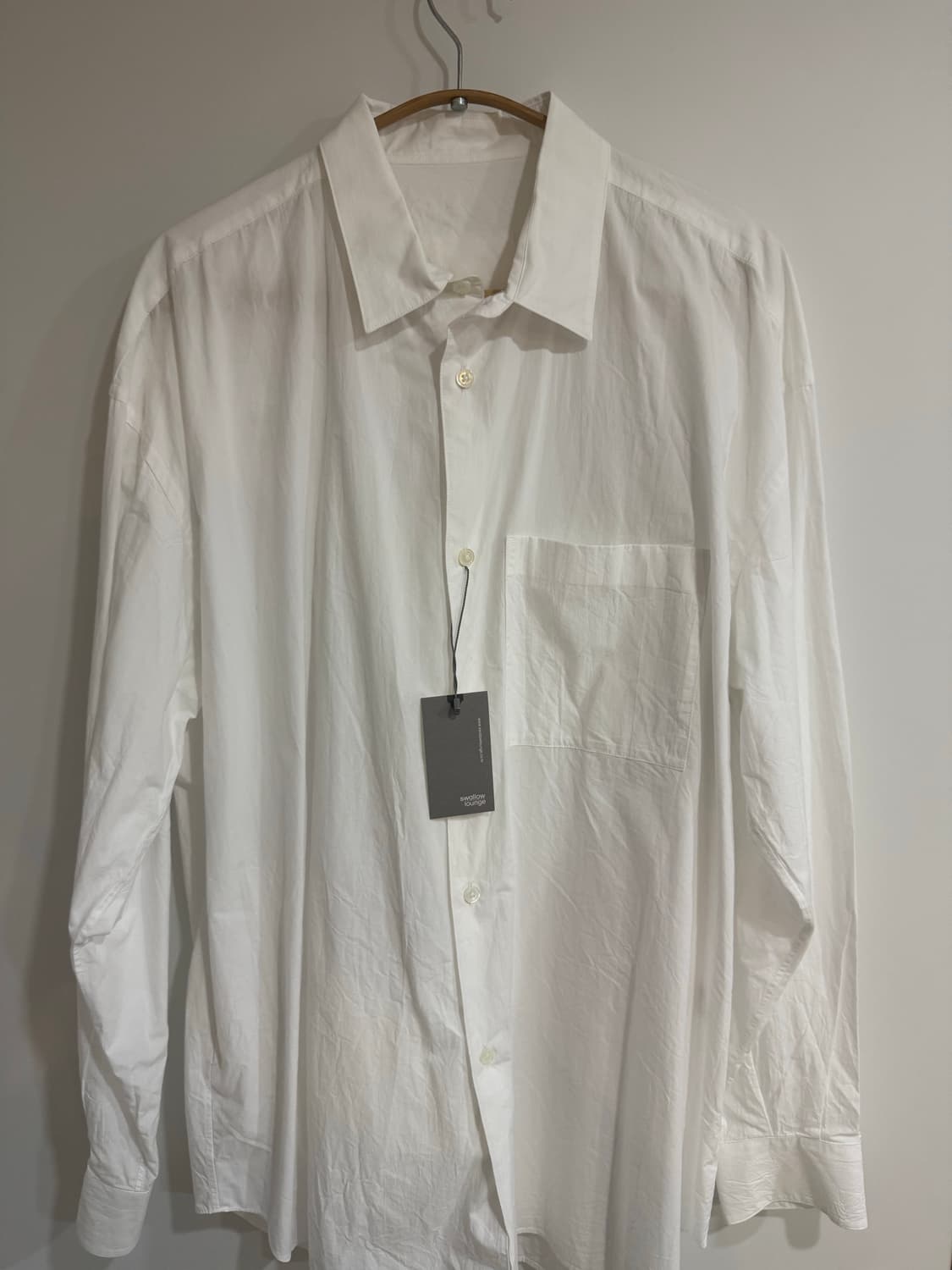 [M] 굿네이버스셔츠 화이트 셔츠 상품이미지1