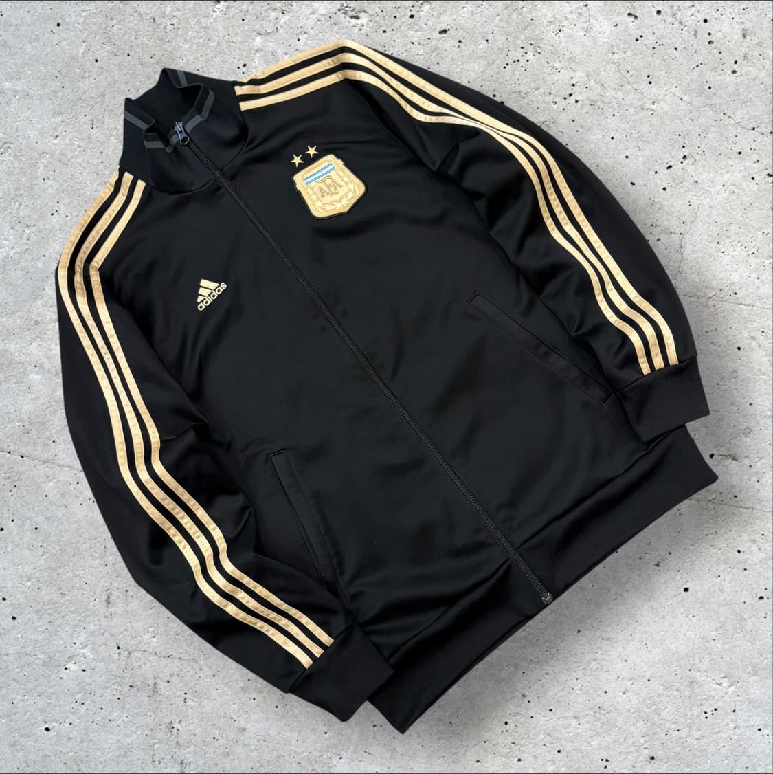[100] 14s 아디다스 아르헨티나 트랙탑 블랙/골드 B514 상품이미지1
