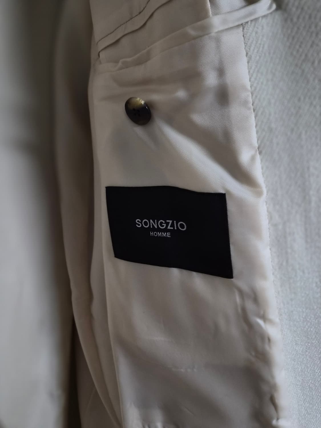 송지오옴므 울 아이보리 롱 코트 팝니다 우영미 타임옴므 솔리드옴므 상품이미지6