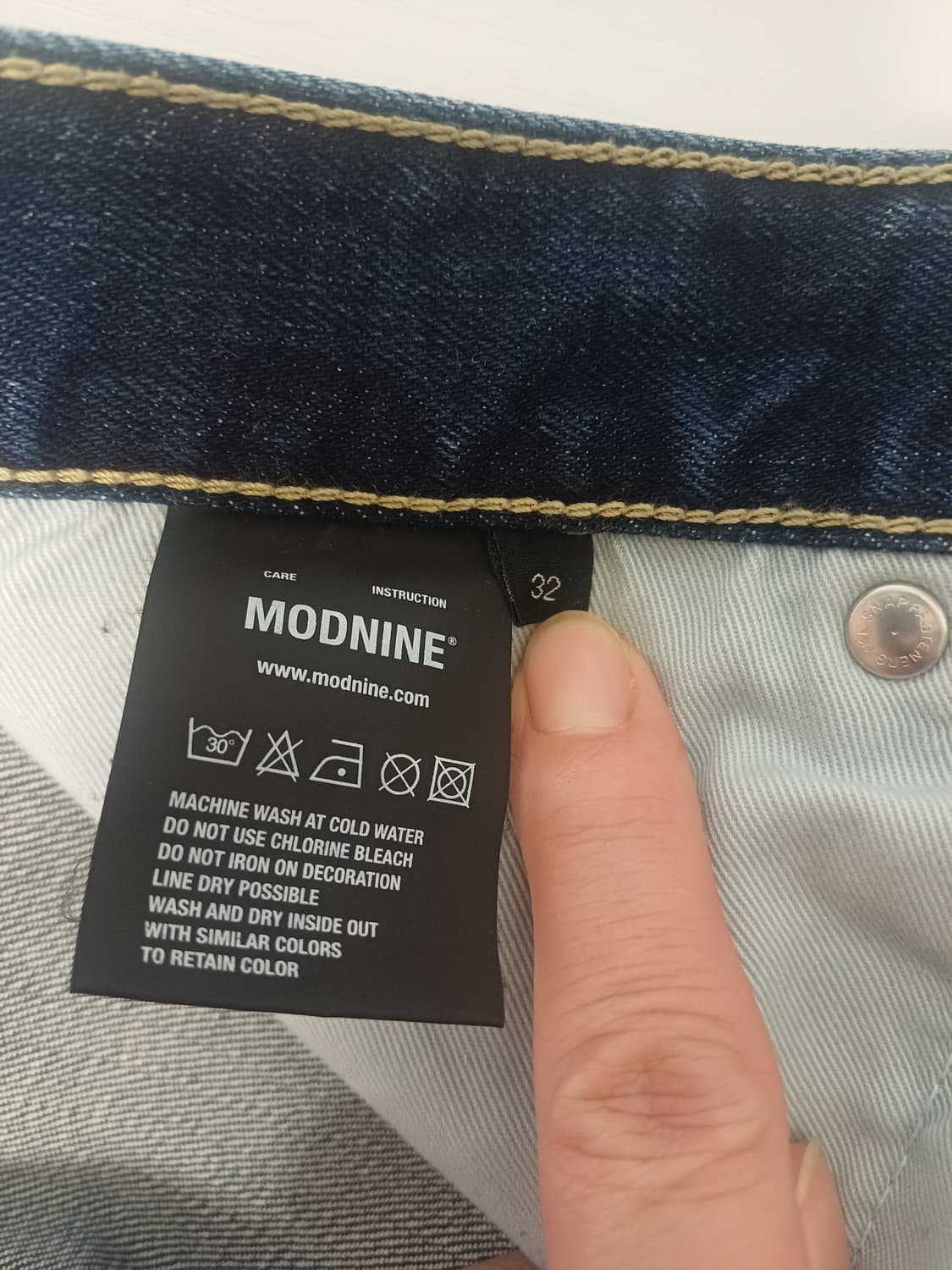 모드나인 MOD4 crop  중청 테이퍼드[32] 상품이미지7