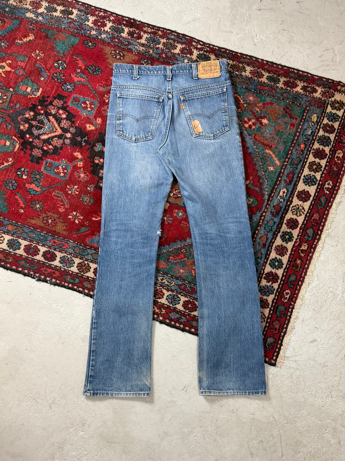 80's USA 빈티지 리바이스 517 오렌지탭 부츠컷 상품이미지4