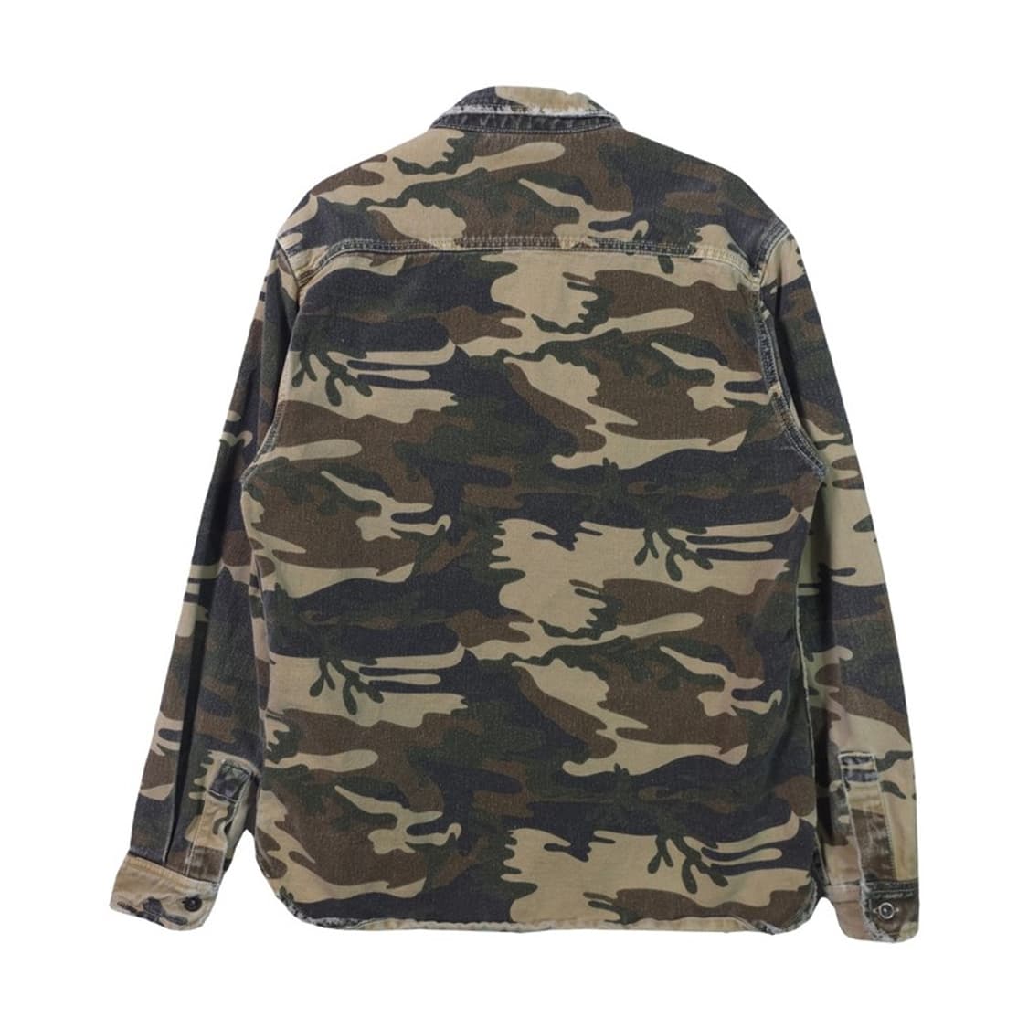 자라 맨 릴렉스핏 빈티지 밀리터리 워크셔츠 L 상품이미지2