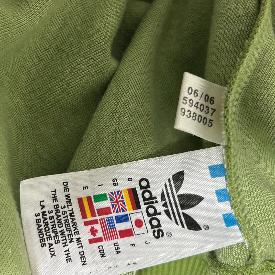 00s 아디다스 플락 후드 집업 져지 그린 연두 말차맛 초록 110 2X 상품이미지8