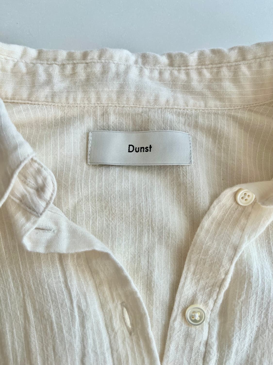 M) 던스트 DUNST 크롭 시스루 셔츠 살안타템 상품이미지3