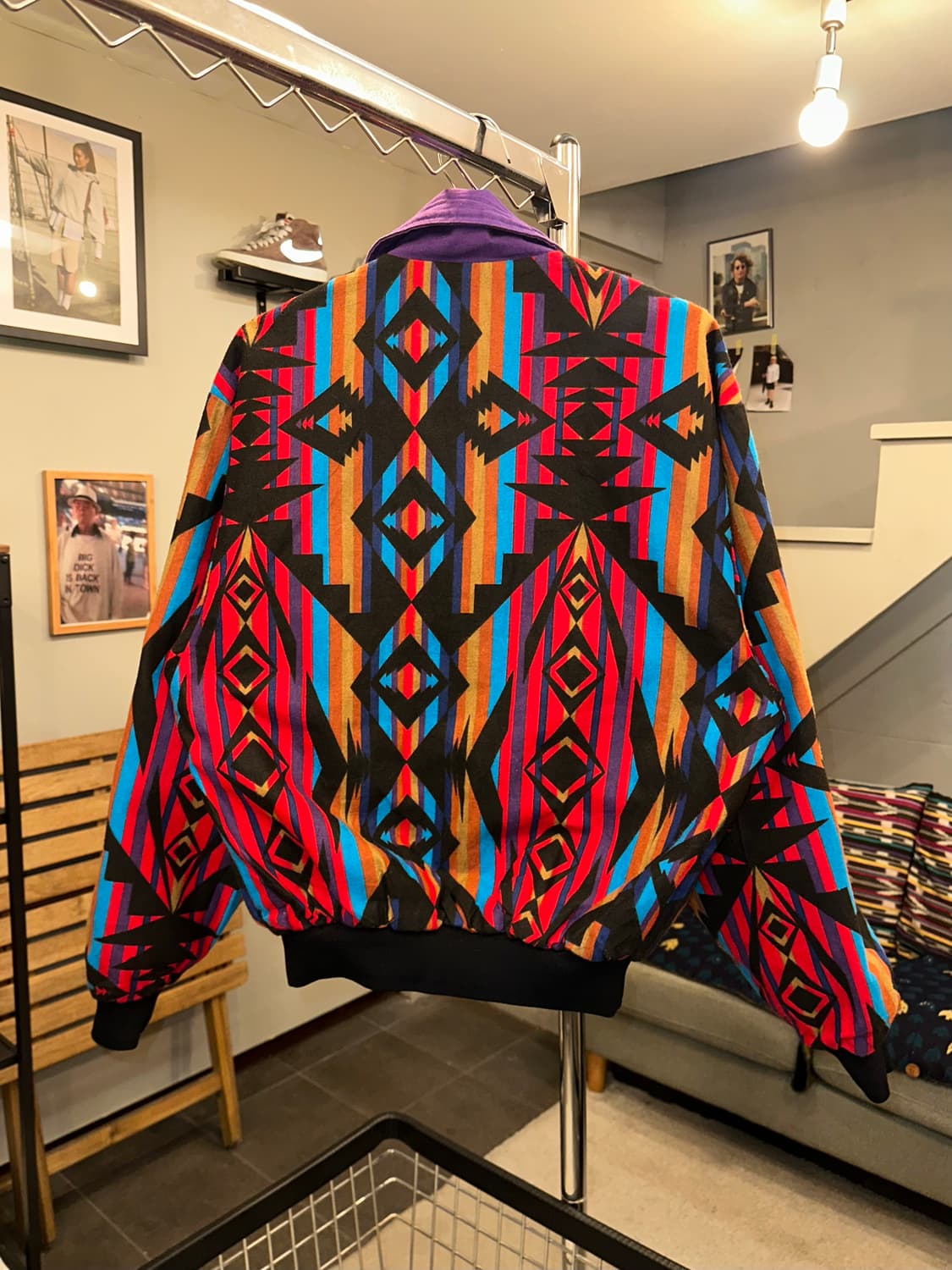 90’s American Aztec reversible jacket  상품이미지7