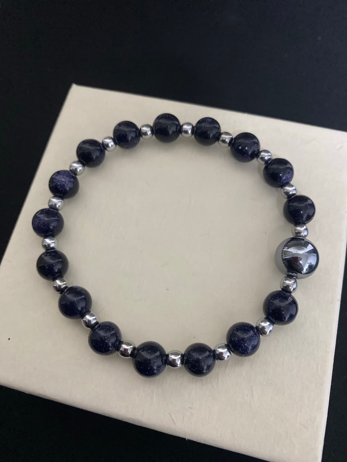 네이비 샌드스톤 팔찌 상품이미지1