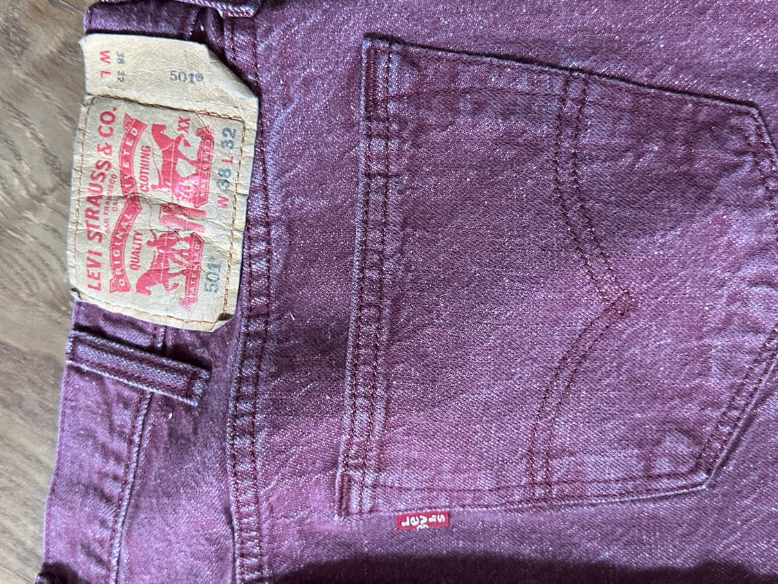 리바이스 501 버건디 상품이미지3