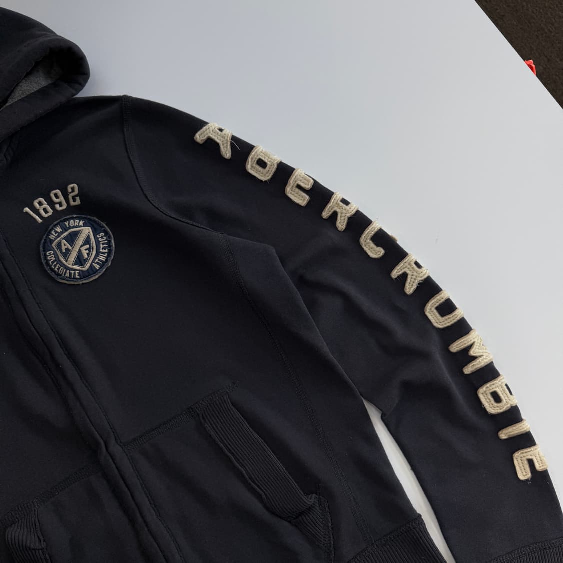 Abercrombie아베크롬비 &fitch 사이드로고 네이비 후드집업   상품이미지4