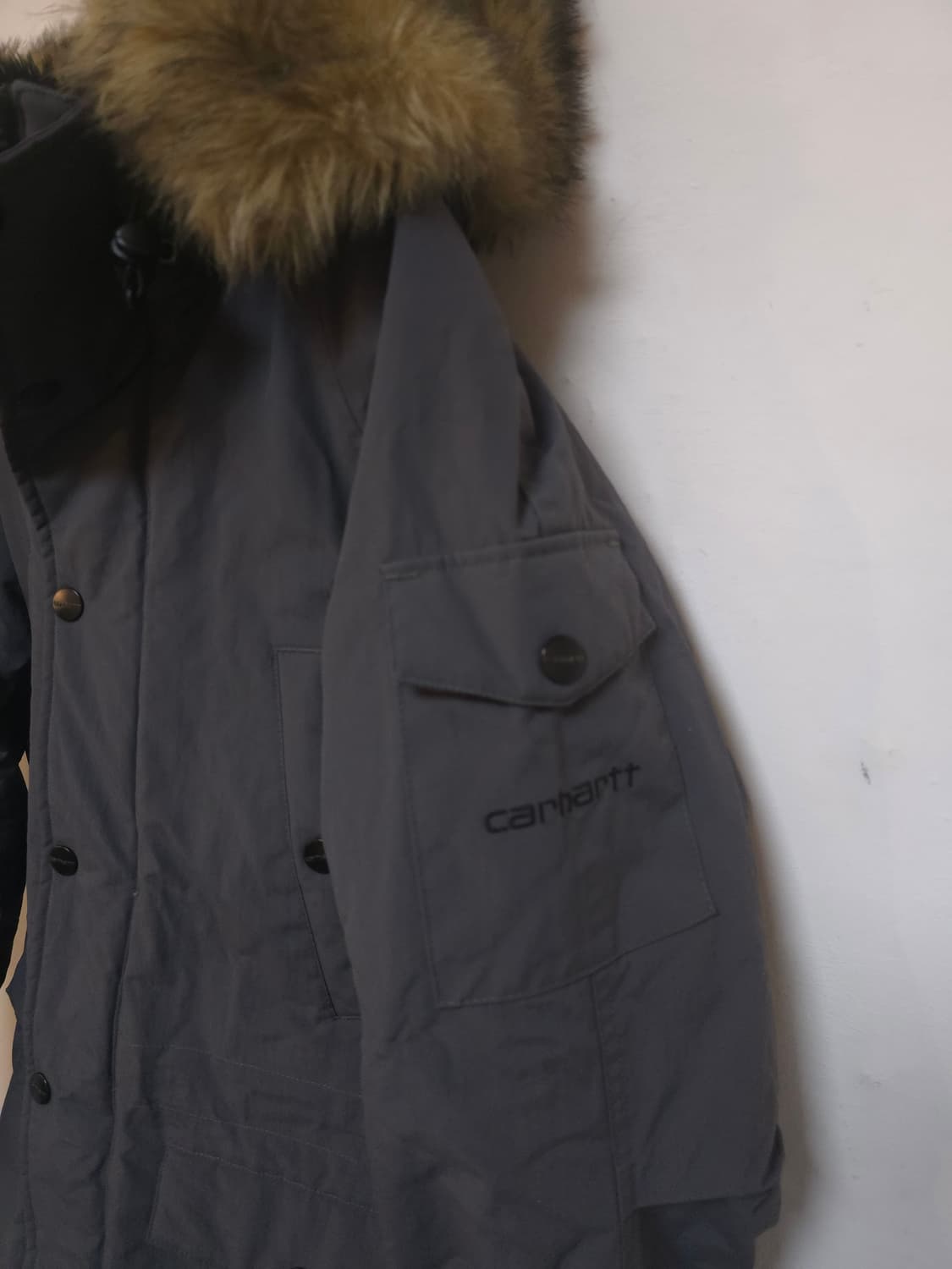 칼하트 다운 점퍼 그레이 XS(95) 새상품 상품이미지5