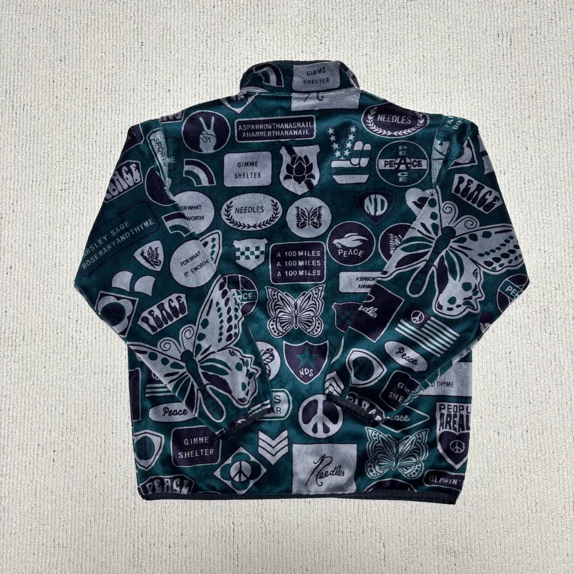 Needles 니들스 니들즈 패치워크 파이핑 후리스 자켓 상품이미지6