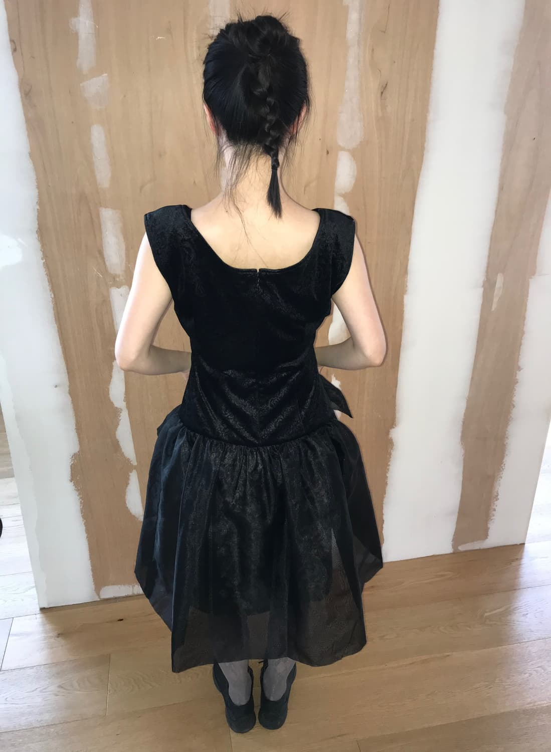 vintage velvet pattern dress 상품이미지1