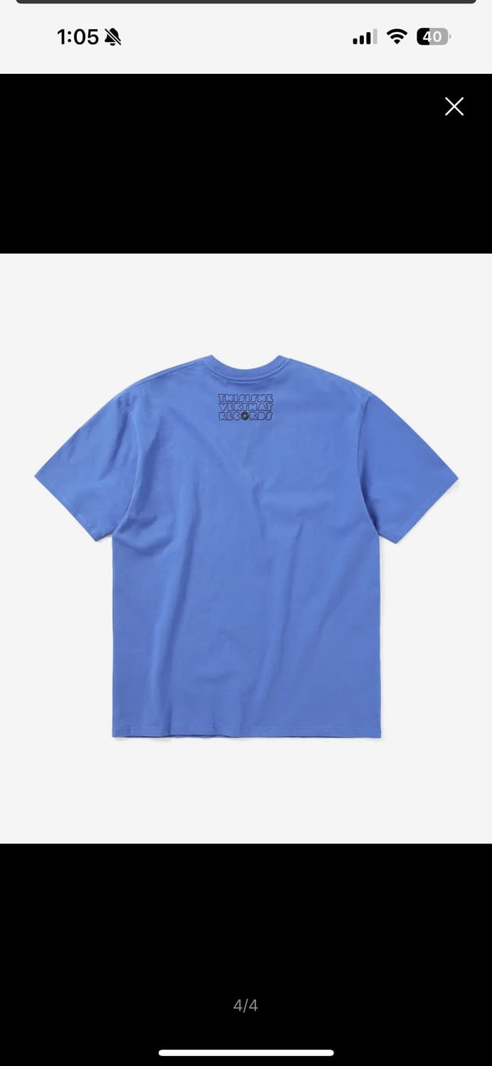 디스이즈네버댓 Records Tee Ultramarine 상품이미지4