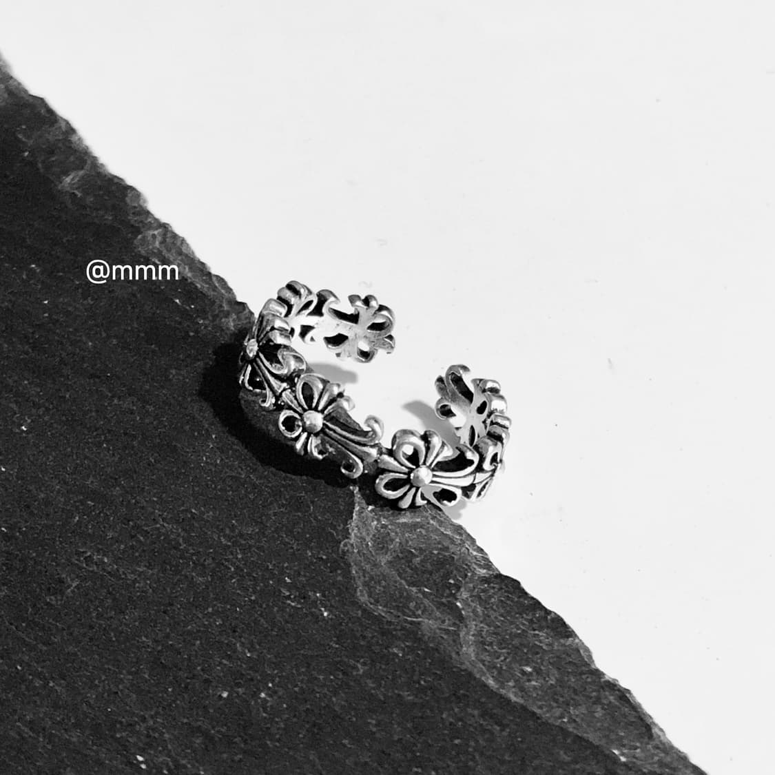 크로스 반지 크롬 오픈링 상품이미지1