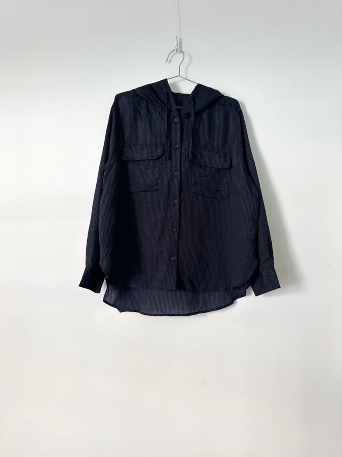 Stripe whimsical hoody top / navy 상품이미지9