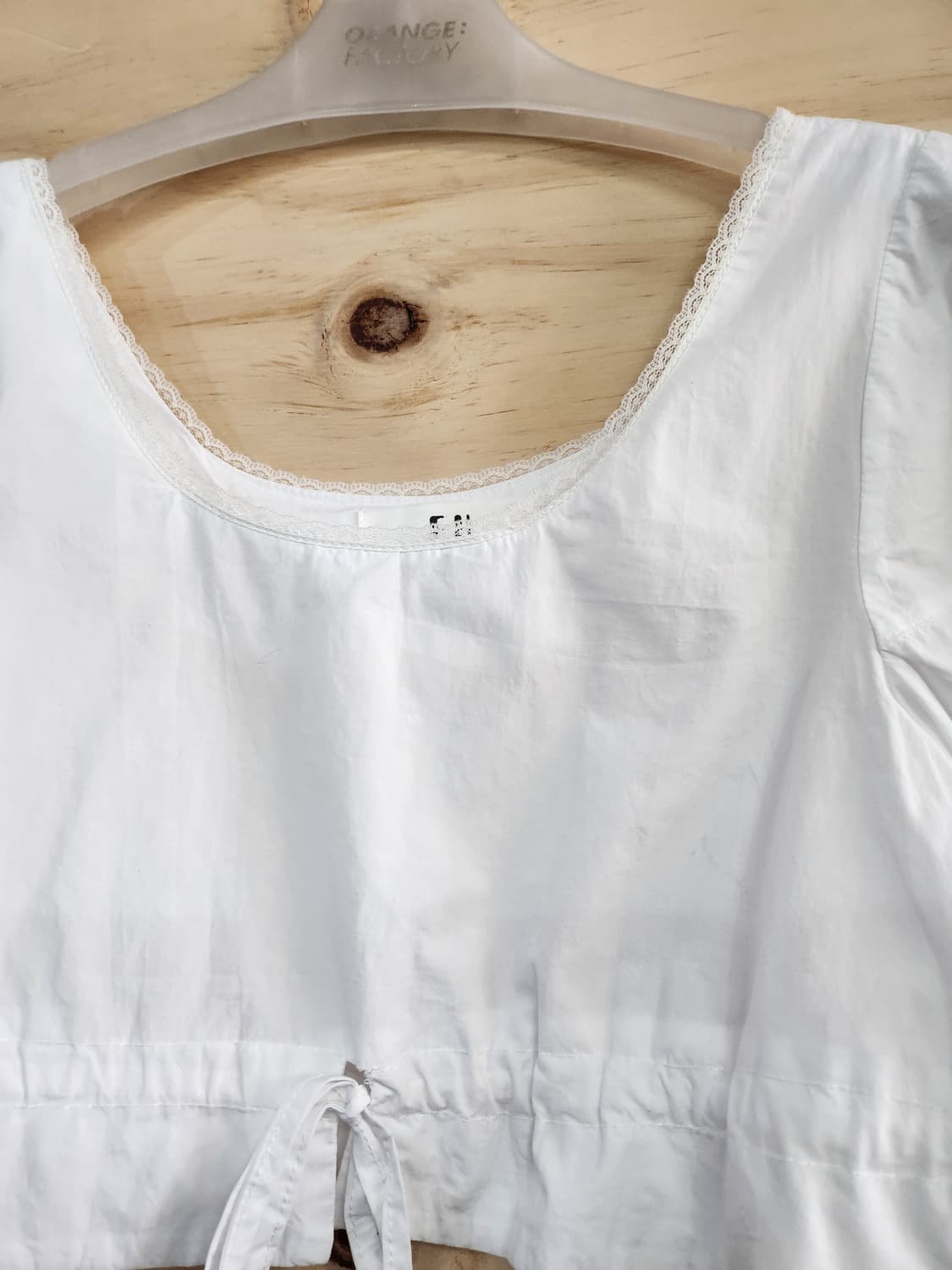 103) 여성 반팔 크롭 블라우스 상품이미지4