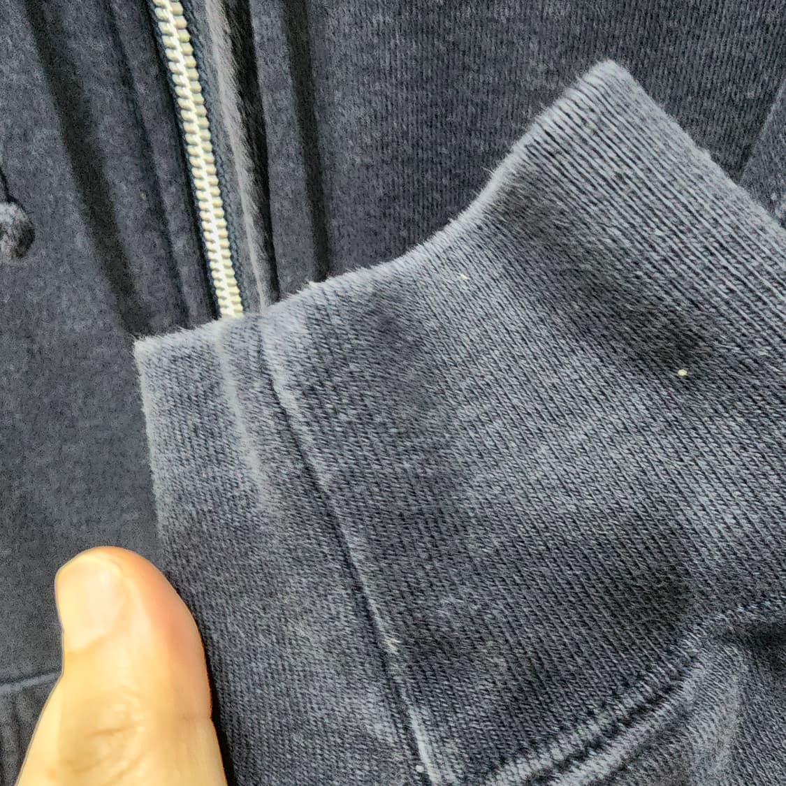 슈프림 스몰박스 후드집업 라지 네이비 상품이미지4