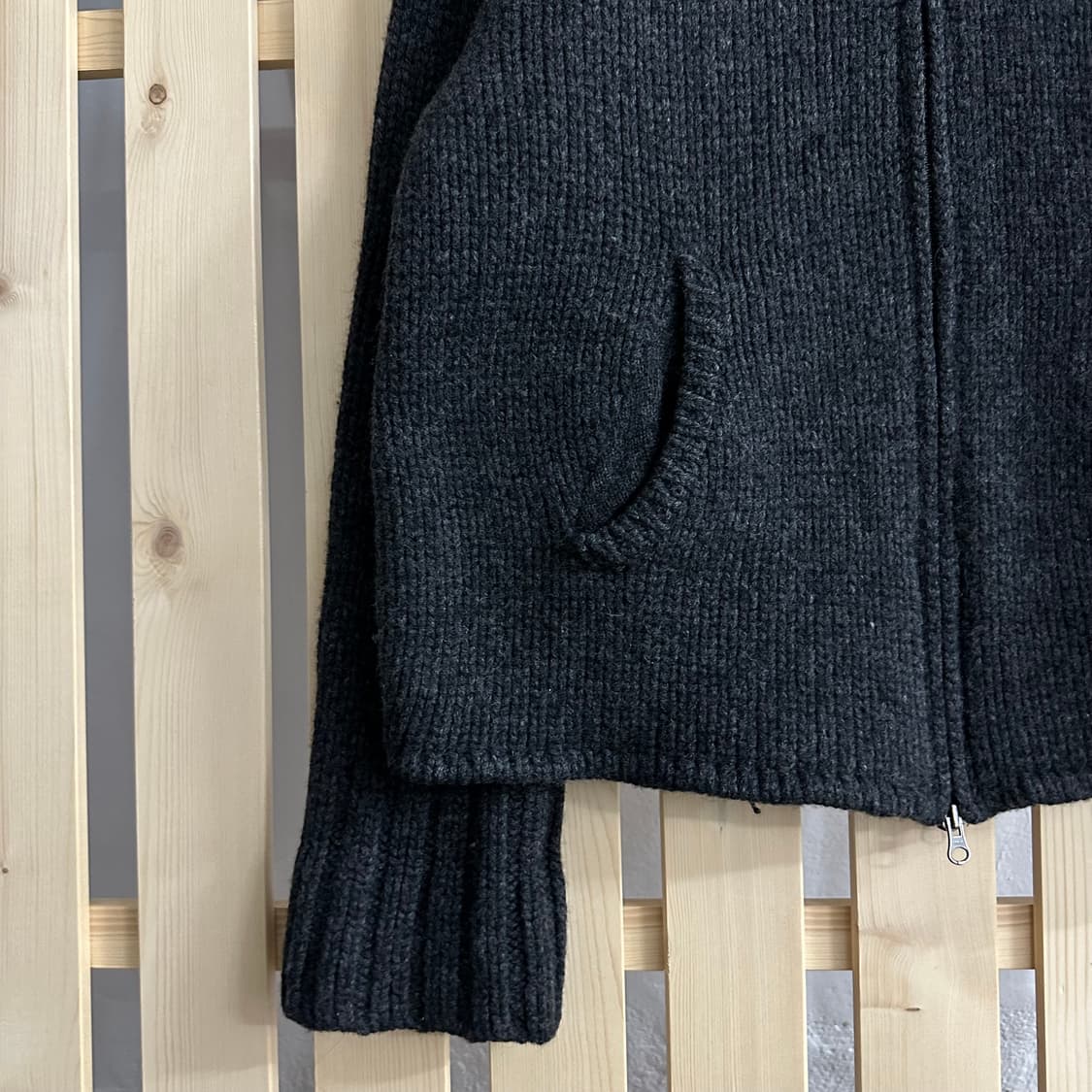 (L) 알마니 익스체인지 차콜 투웨이 후드집업 상품이미지5