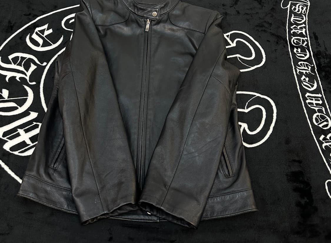 leather 빈티지 레더 미니멀 가죽자켓 램스킨 44-55 상품이미지5