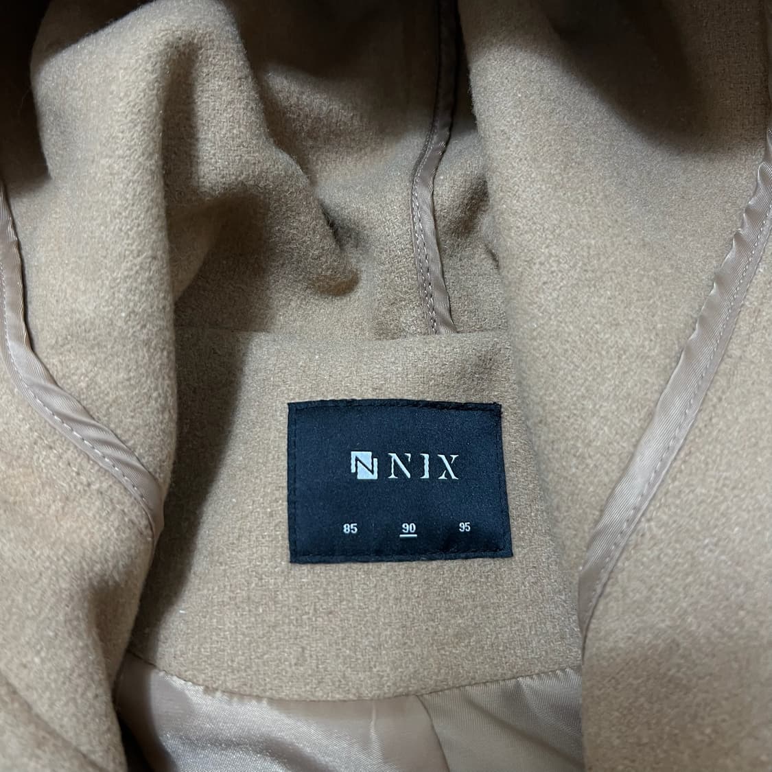 닉스 스탠다드 후드 더플 떡볶이코트 S/90  상품이미지4