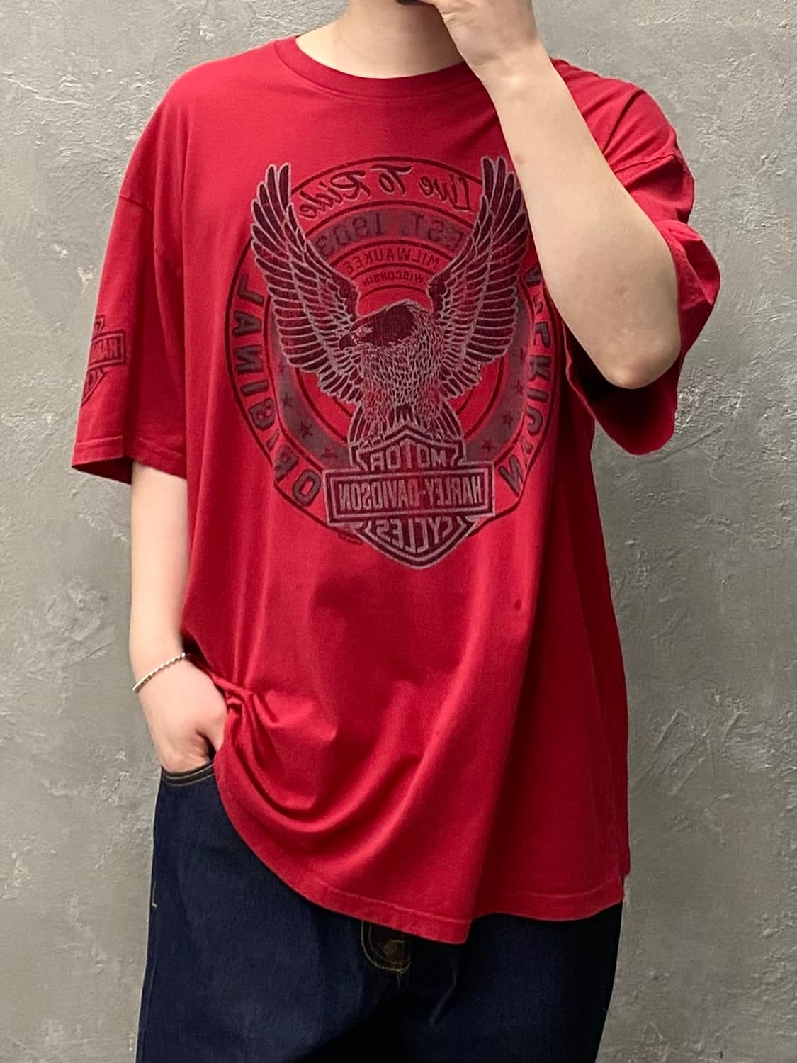 [XL] 할리데이비슨 2014 빈티지 반팔 티셔츠 상품이미지10