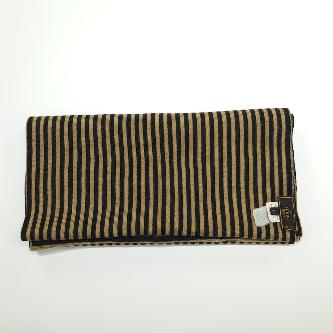 MX220 펜디 빈티지 FF 스트라이프 울 목도리 머플러 상품이미지8