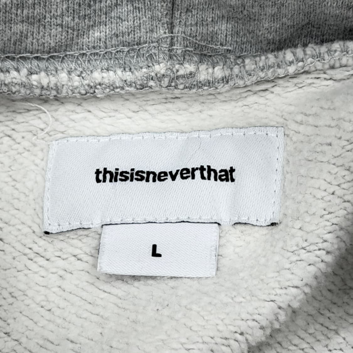 디스이즈네버댓 아치로고 스웻 후드티 그레이 L 상품이미지4