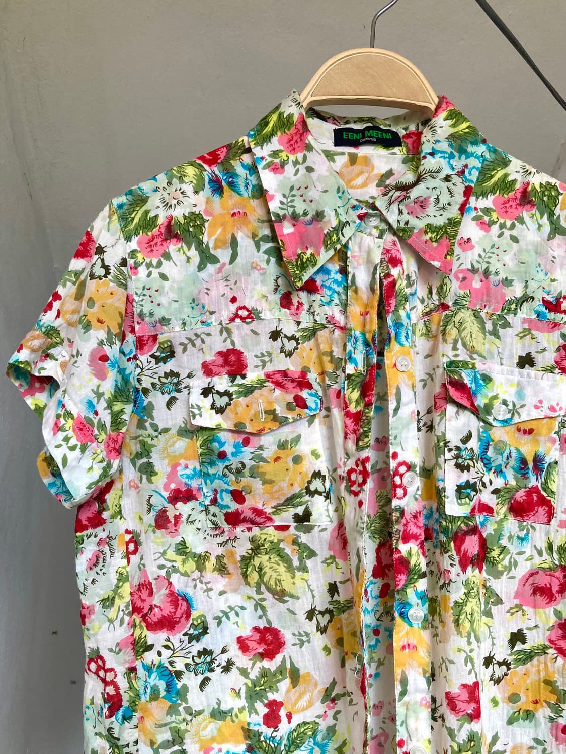 플로럴 웨스턴 거즈 코튼 셔츠 상품이미지2