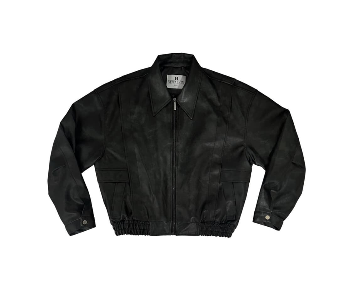뉴얼린 엠블럼레더자켓 판매해요 상품이미지1