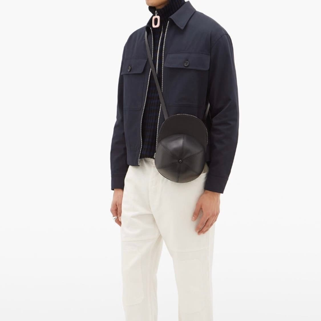 JW 앤더슨 레더 캡백 크로스백 블랙 상품이미지2