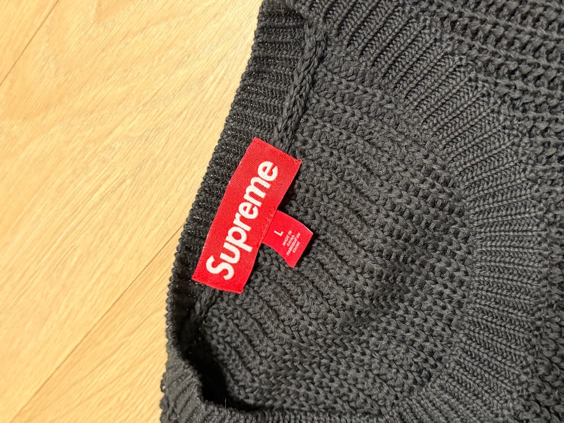 Supreme small box sweater L  슈프림 코튼 니트 상품이미지2