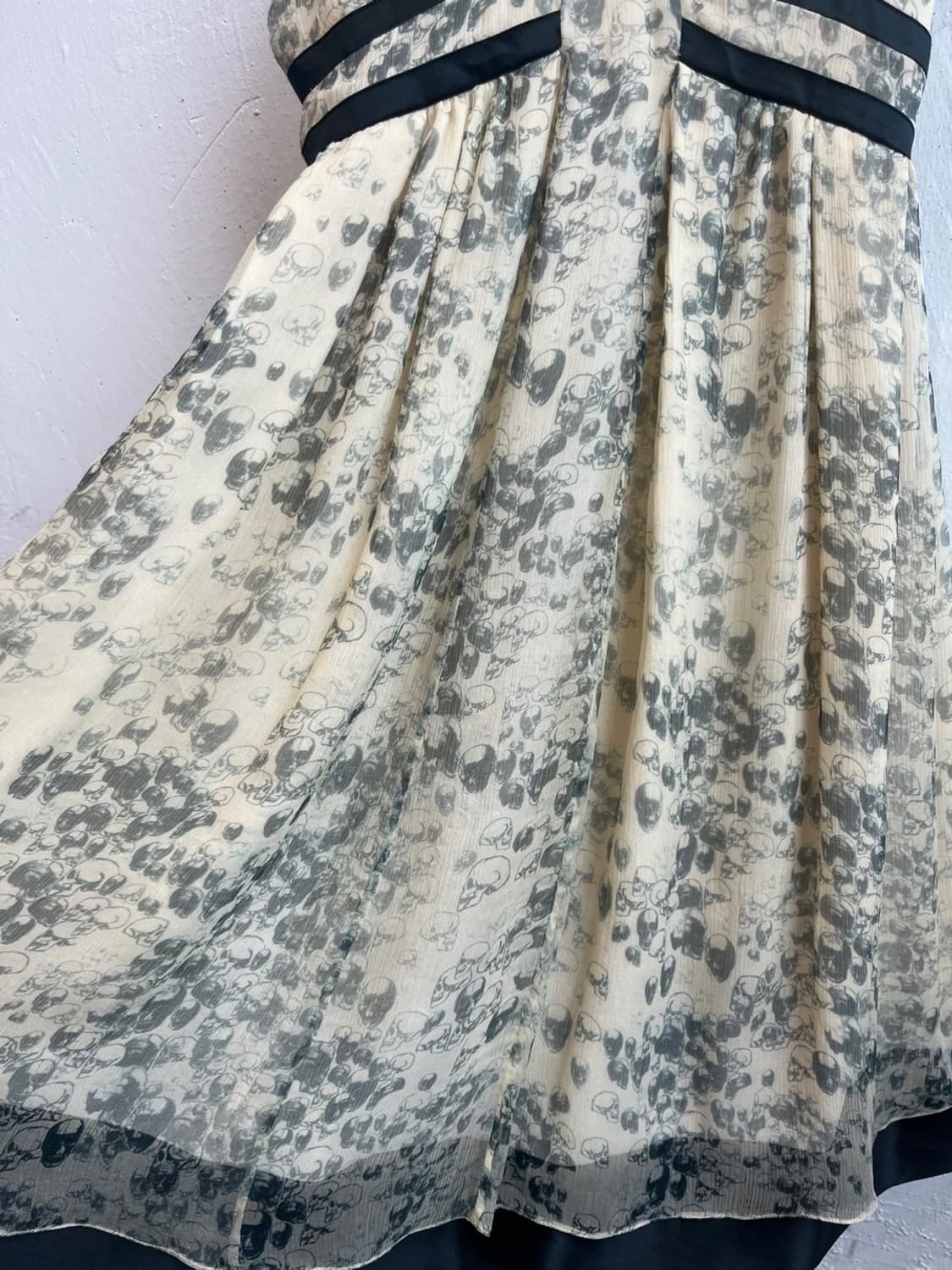 jasmine di milo 재스민 디 마일로 실크100% 스컬 원피스 상품이미지2