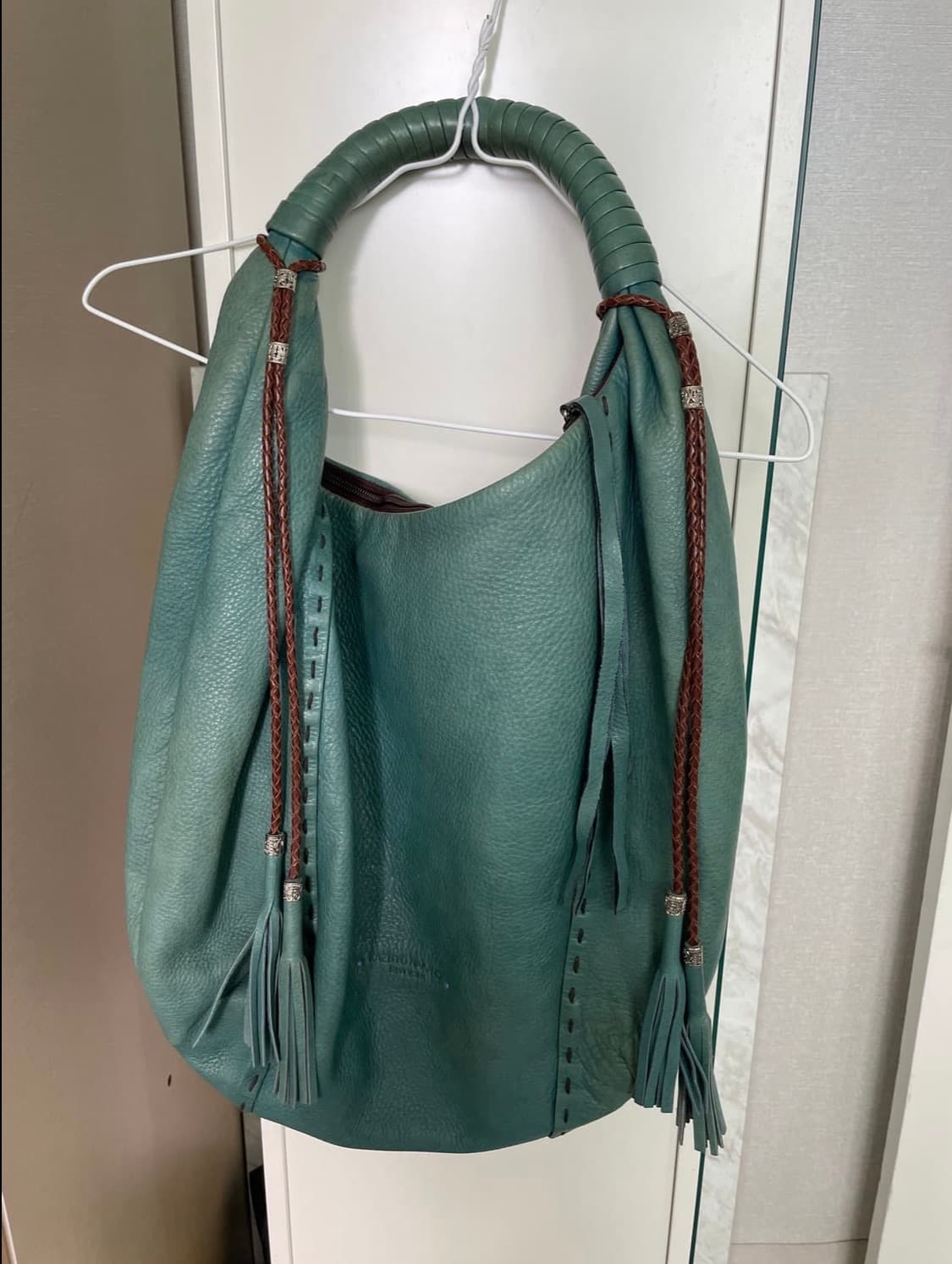 Kazuyo nakano leather bag mint 상품이미지2