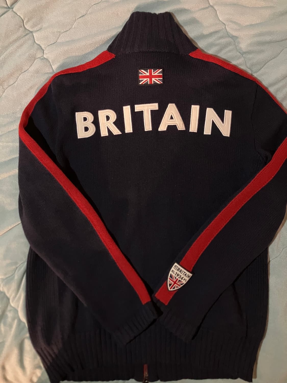 폴로 빅포니 브리튼 투웨이 니트집업m 네이비 상품이미지2