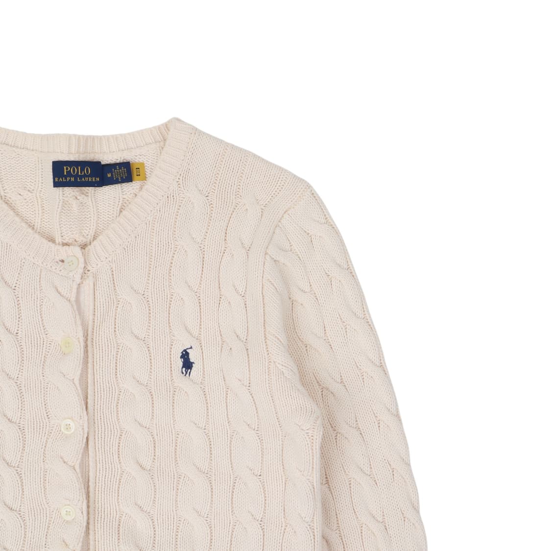 폴로 랄프로렌 QR 우먼스 케이블 니트 가디건 상품이미지3