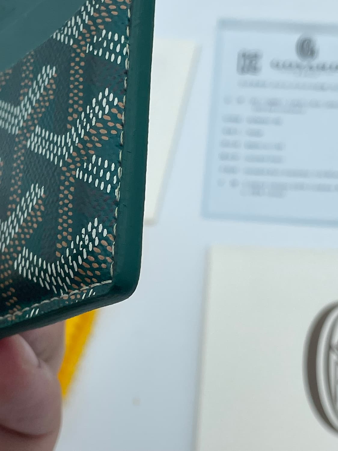 [ 풀구성 / 새상품급 ] 고야드 생쉴피스 카드홀더 카드지갑 그린  상품이미지7