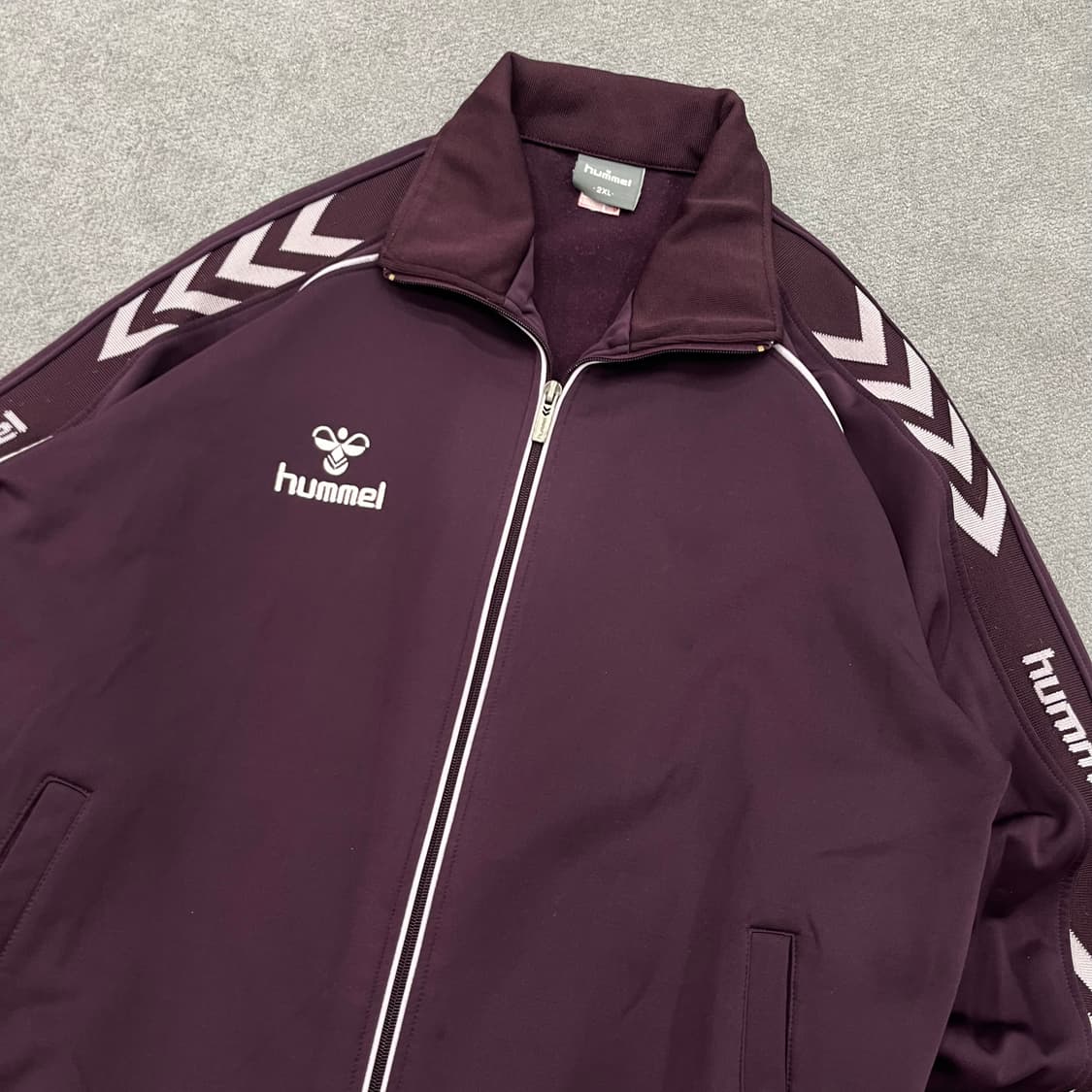 2XL 험멜 버건디 트랙 자켓 상품이미지2