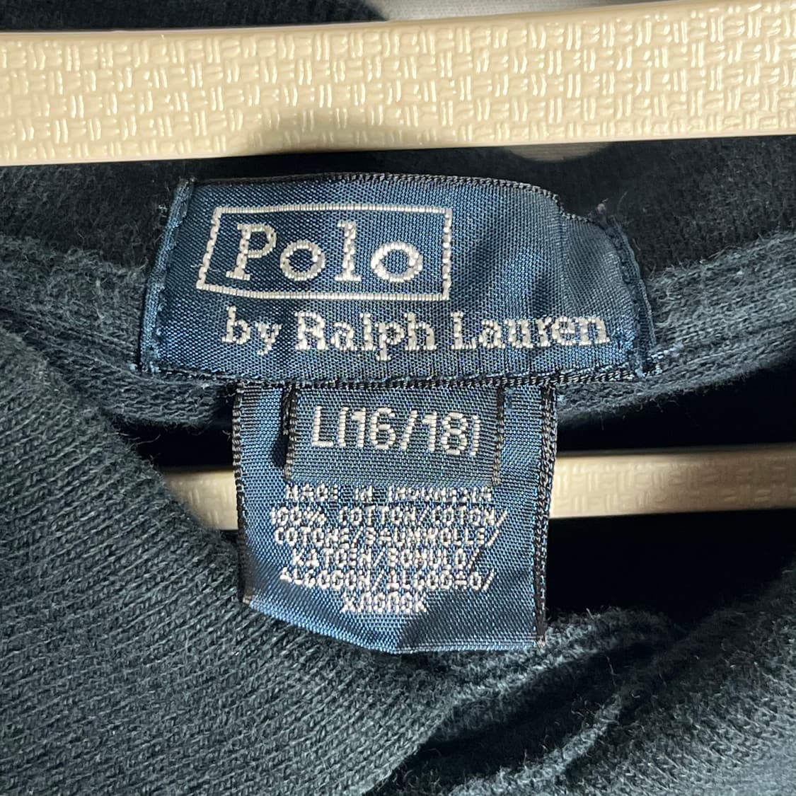 [POLO] 폴로랄프로렌 보라로고 블랙 긴팔 피케셔츠 상품이미지4