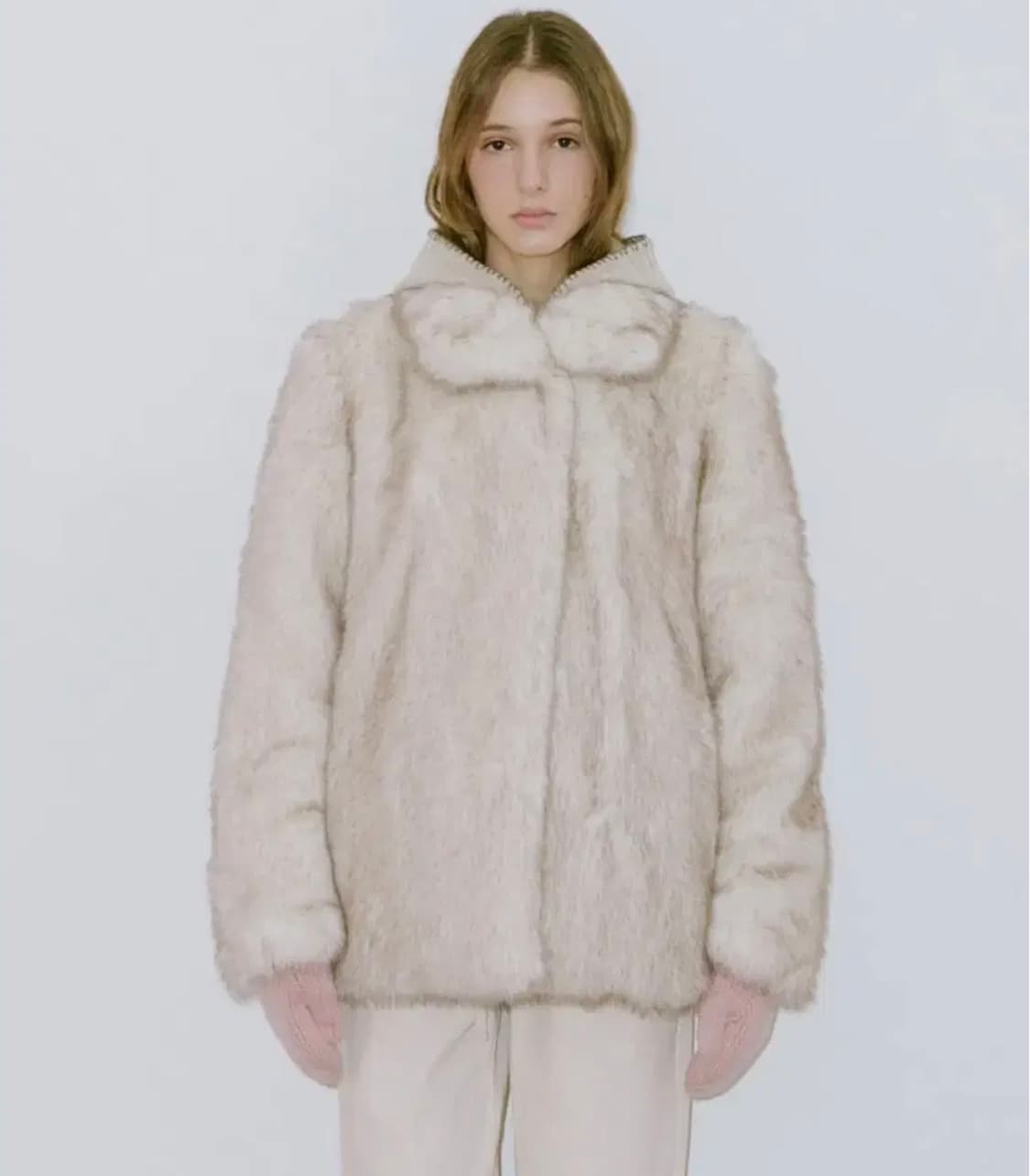 시눈 퍼자켓 아이보리 상품이미지1