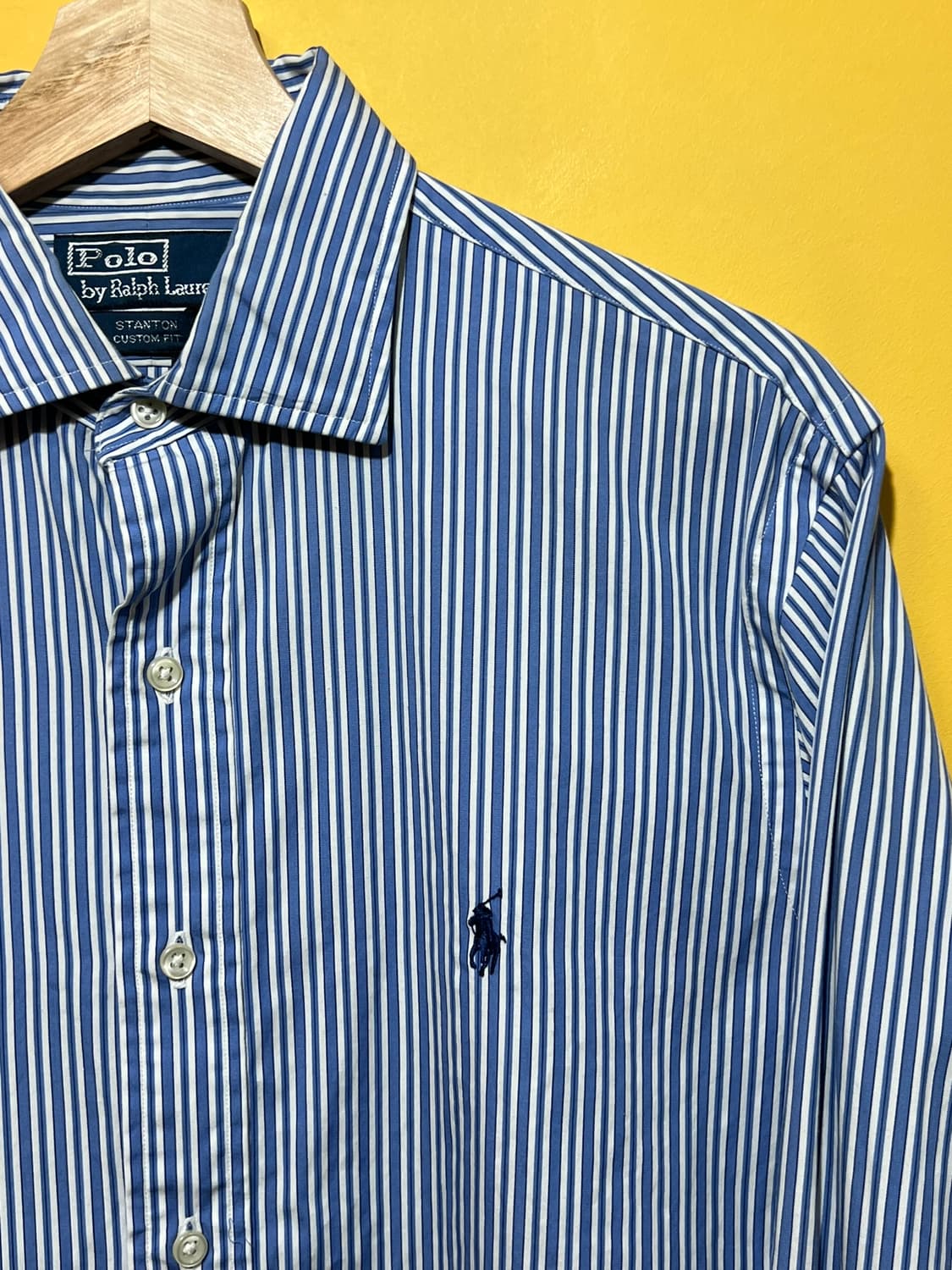 M [100] 폴로 랄프로렌 커스텀핏 스트라이프 셔츠 상품이미지2