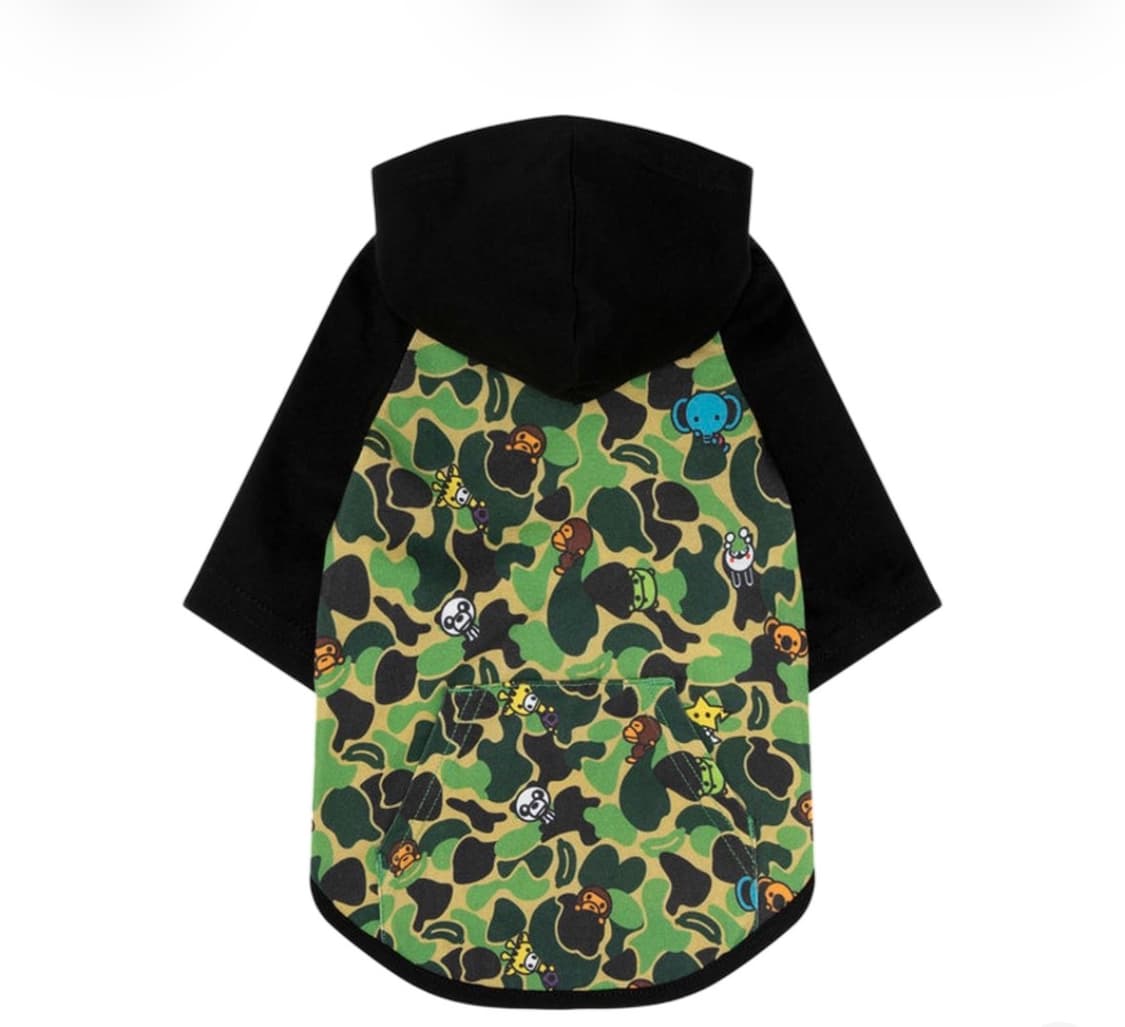 베이프 펫 카모 후드티 상품이미지1