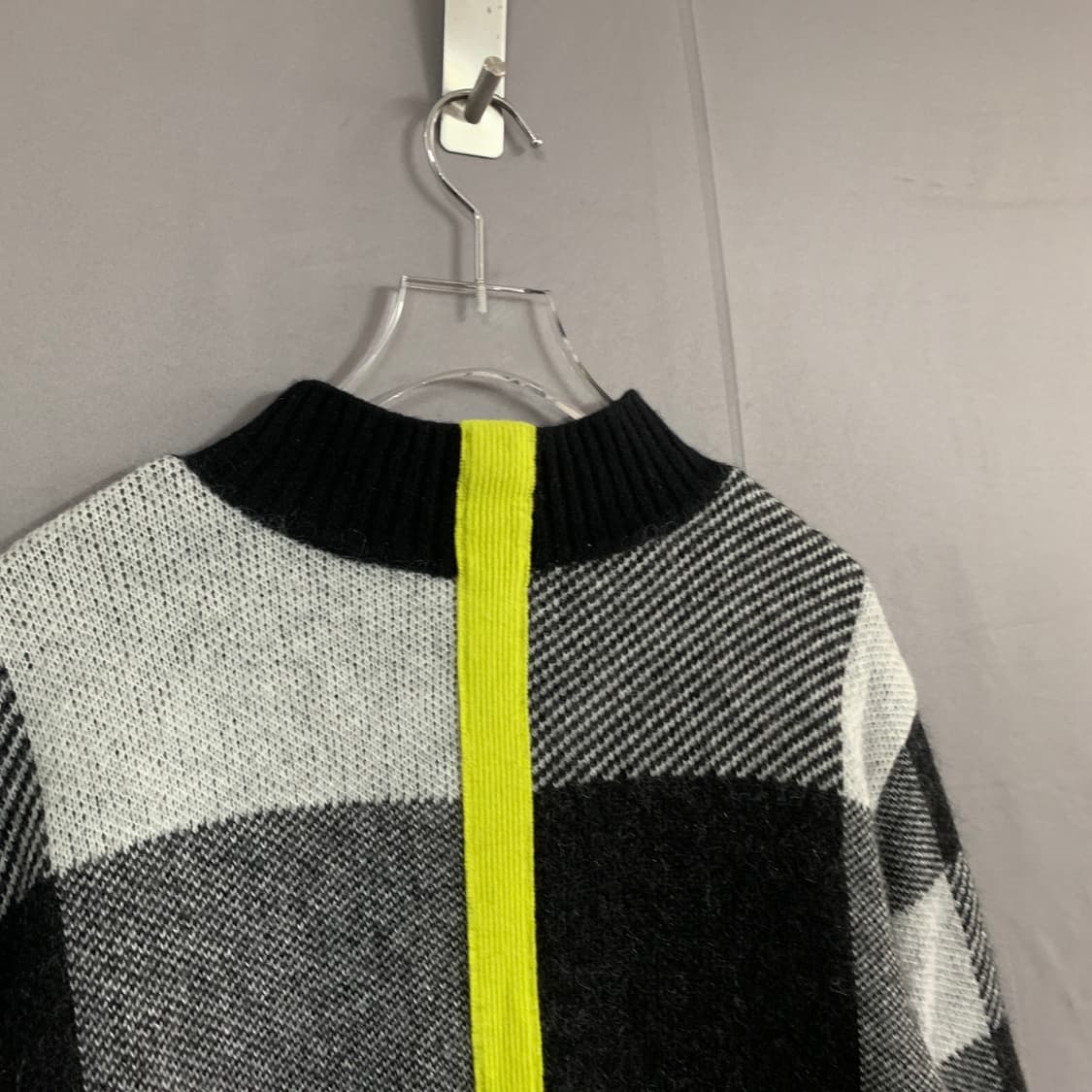 1 WAAC 왁 골프 체크 방풍 니트 스웨터 상품이미지3