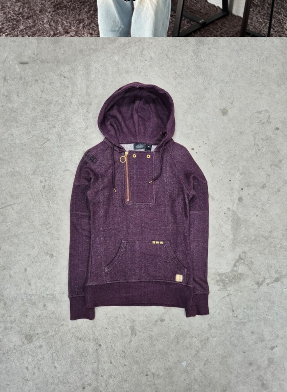 HARLEY DAVIDSON, HALF ZIP UP HOODIE (s) 상품이미지3