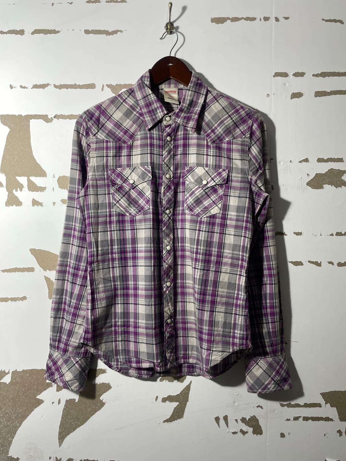 트루릴리전 웨스턴 체크셔츠 상품이미지1