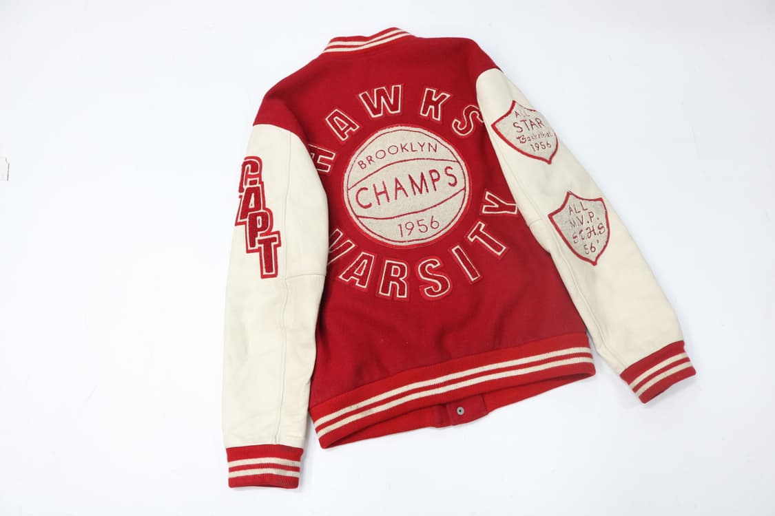 트루릴리전 빈티지 레드&화이트 바시티 자켓 (L) 상품이미지2