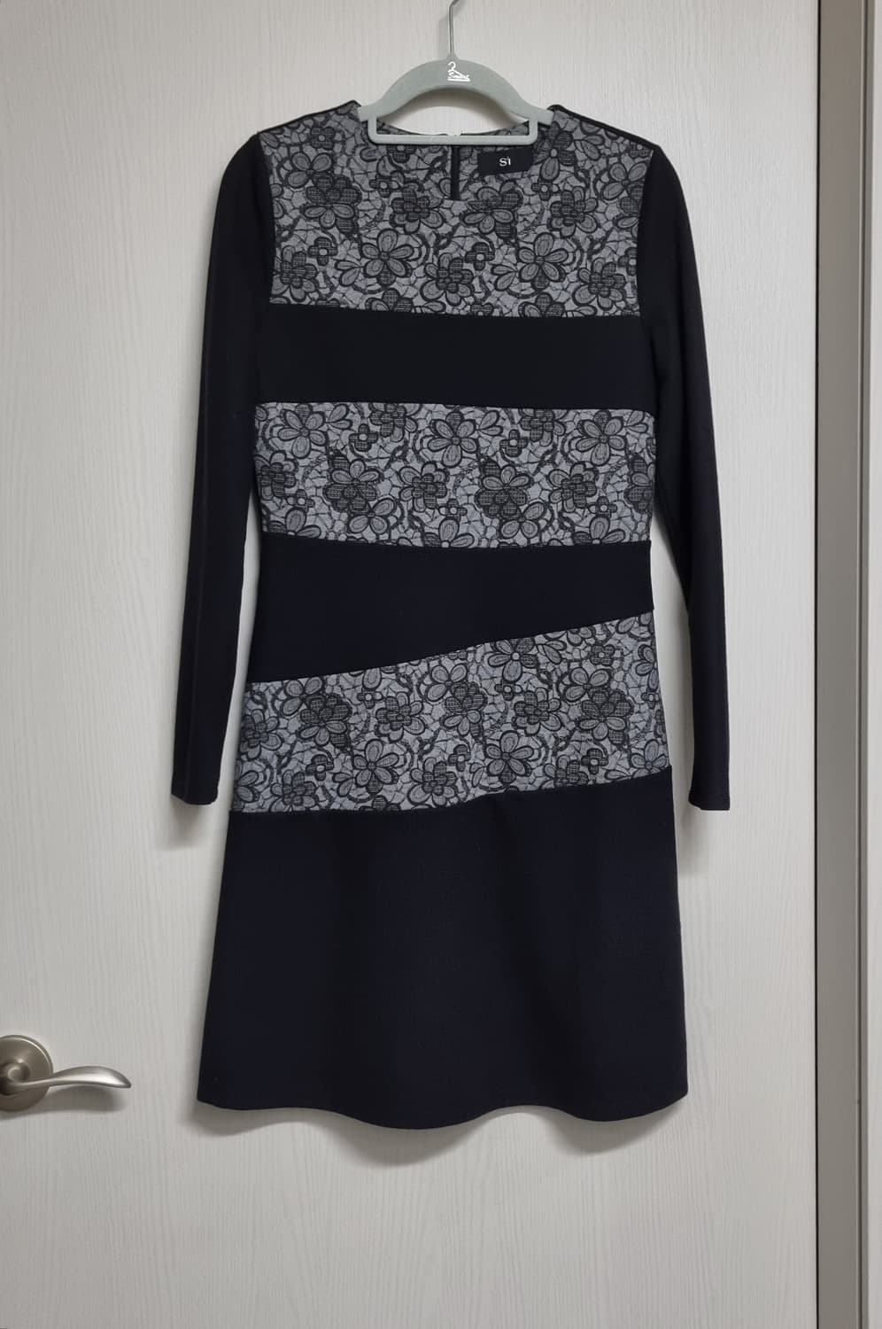 SI 플라워 레이스 배색 원피스(55) 상품이미지2