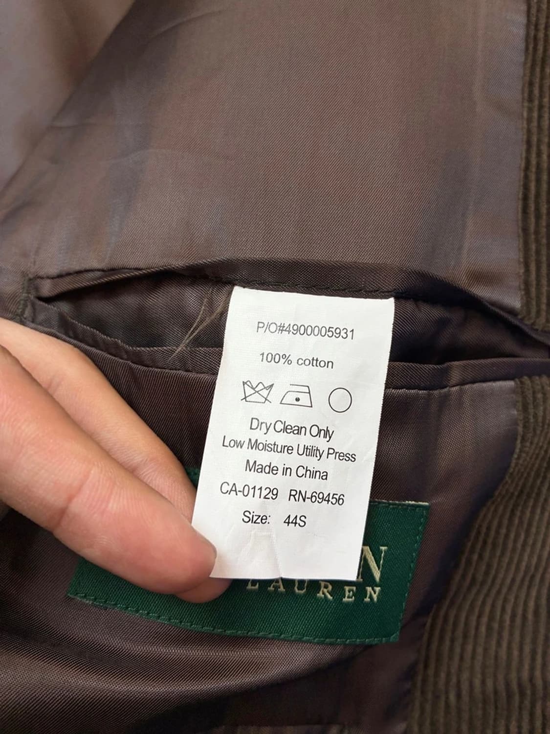 로렌 랄프로렌 00's 맨즈 코듀로이 블레이저 자켓 PN5965 상품이미지8