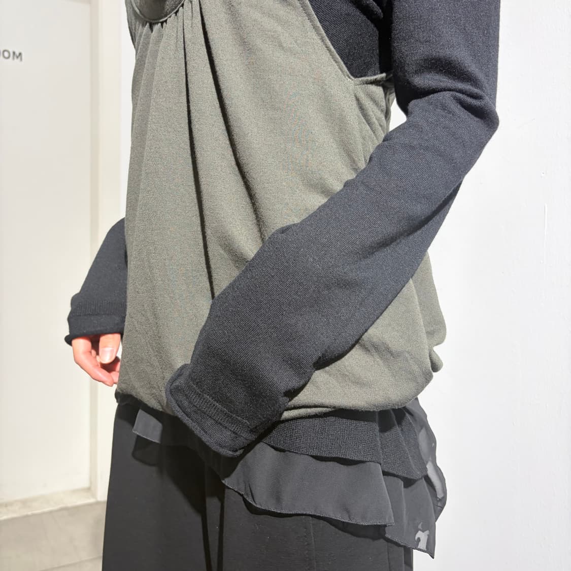 갸루 레오파드 후드 슬리브리스 민소매 상품이미지3