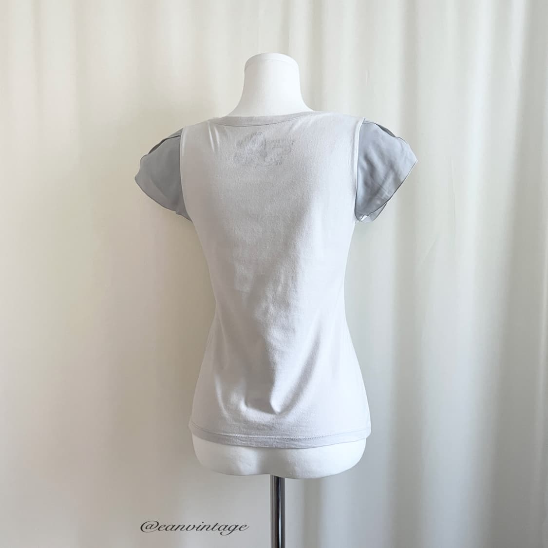 romantic printed gray top 상품이미지7