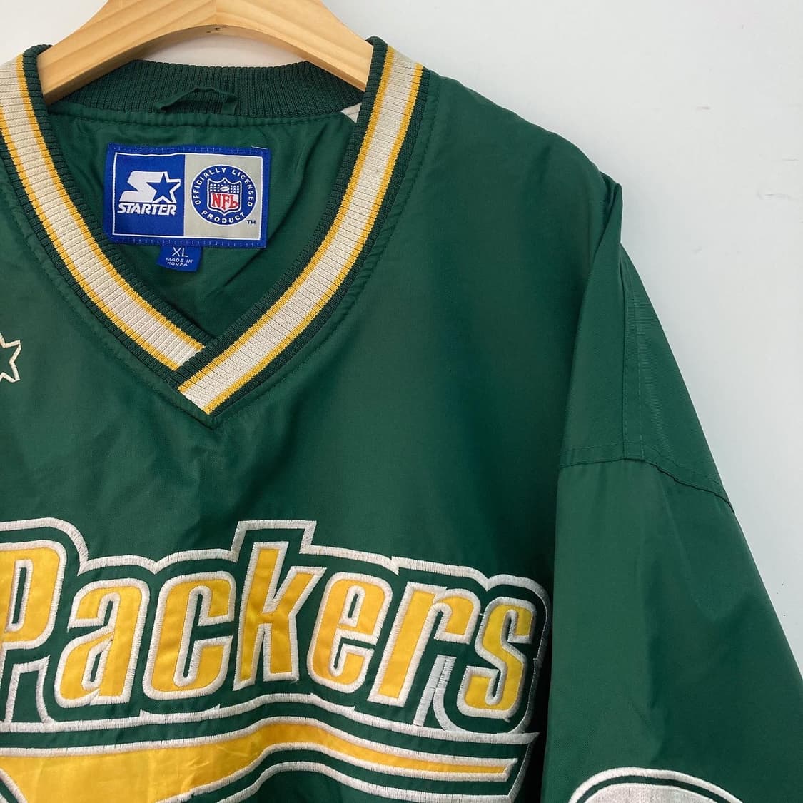 스타터 90s NFL 그린베이 패커스 풀오버 웜업 상품이미지3